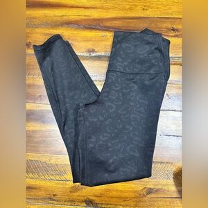 90 Degree By Reflex Black Jacquard Active Leggings